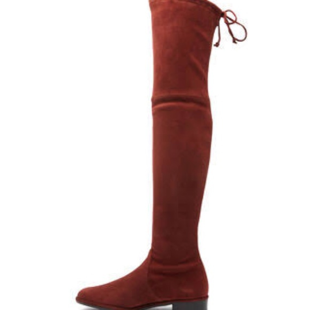 Stuart Weitzman Lowland Women's burgundy Over the Knee Boots